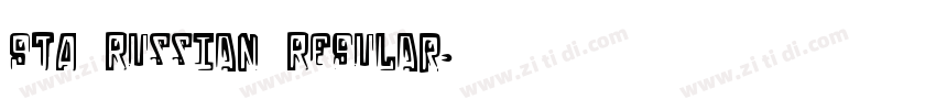 GTA Russian Regular字体转换